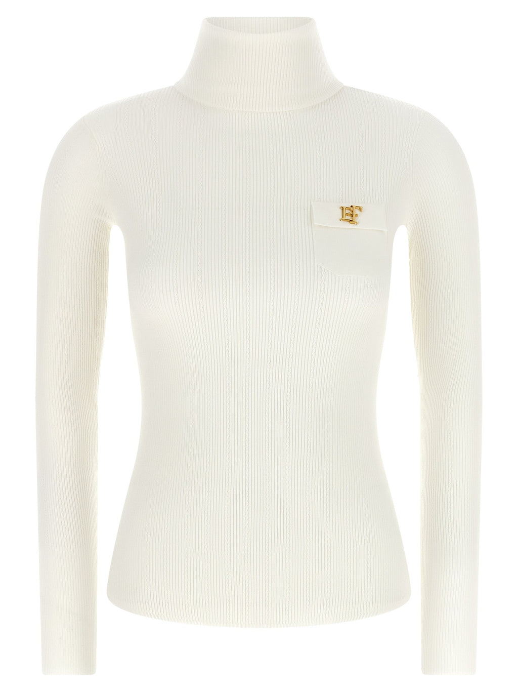 Elisabetta Franchi White Lycra Cardigan