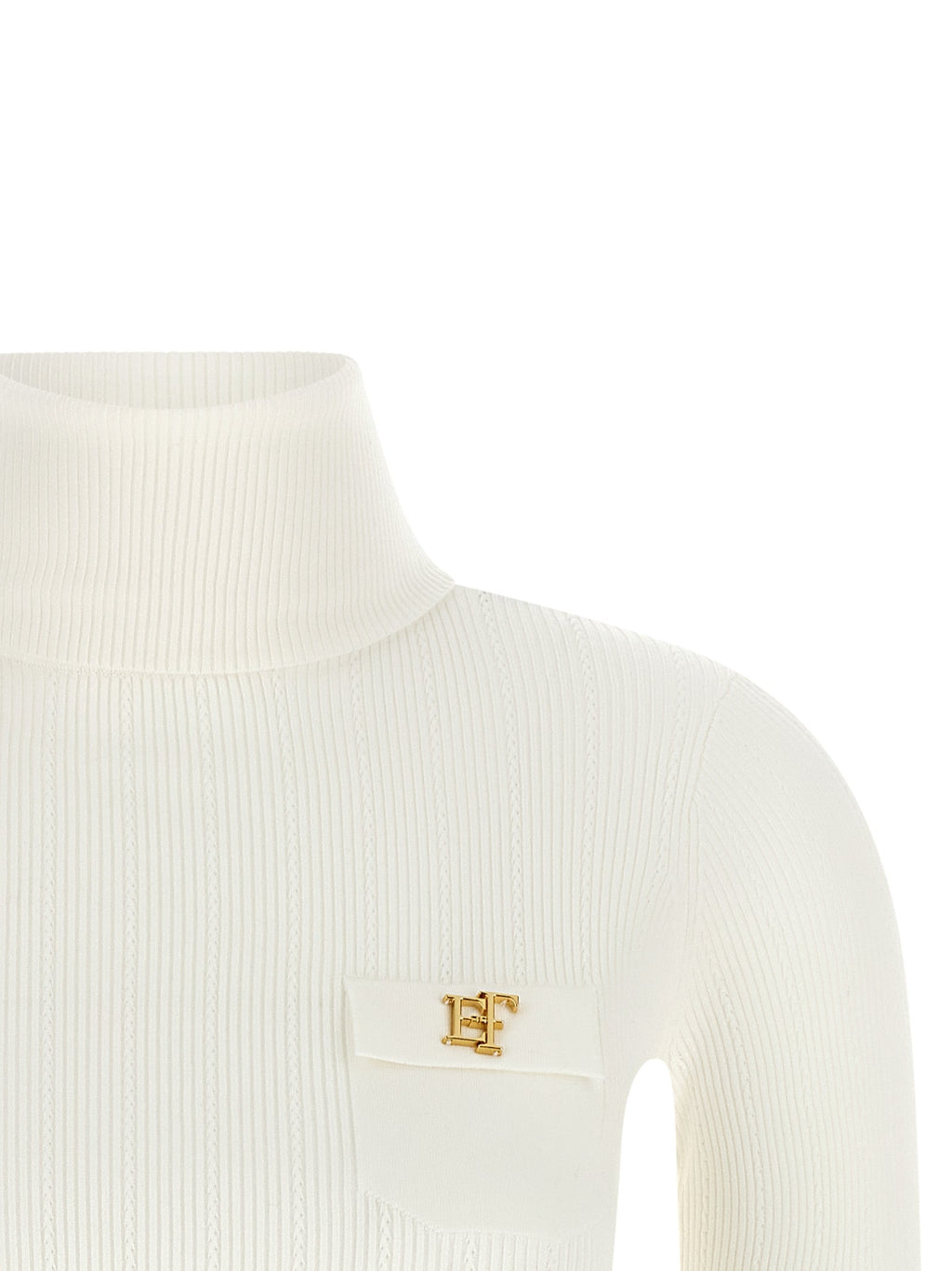 Elisabetta Franchi White Lycra Cardigan