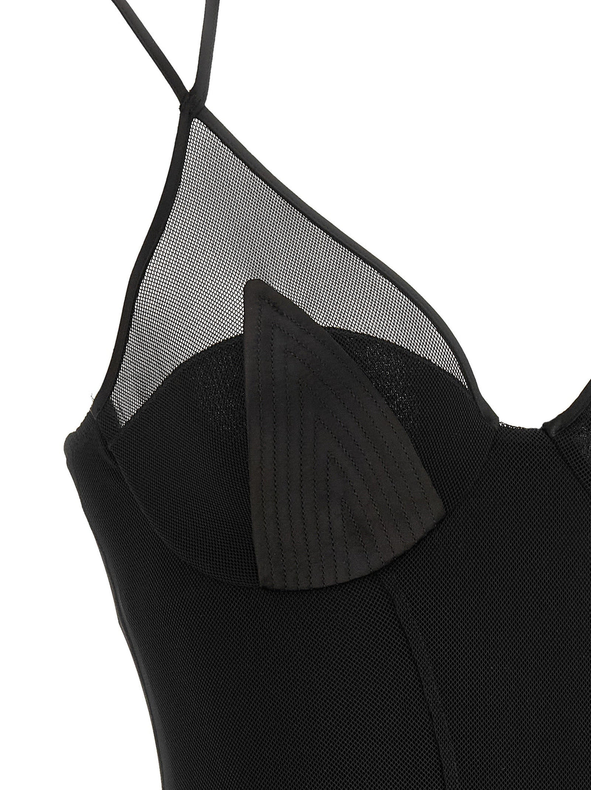 Elisabetta Franchi Black Polyamide Long Dress