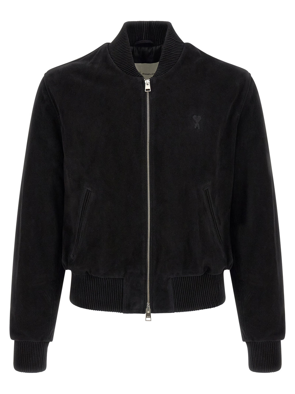 Ami Paris Black Goatskin Bomber