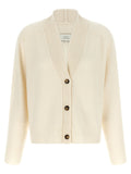 Loulou De Saison White Cashmere Cardigan