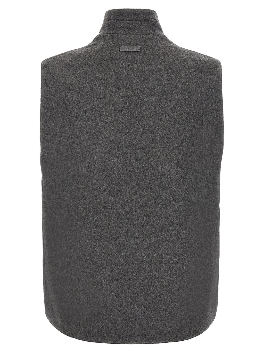 Lardini Gray Virgin Wool Sleeveless Jacket