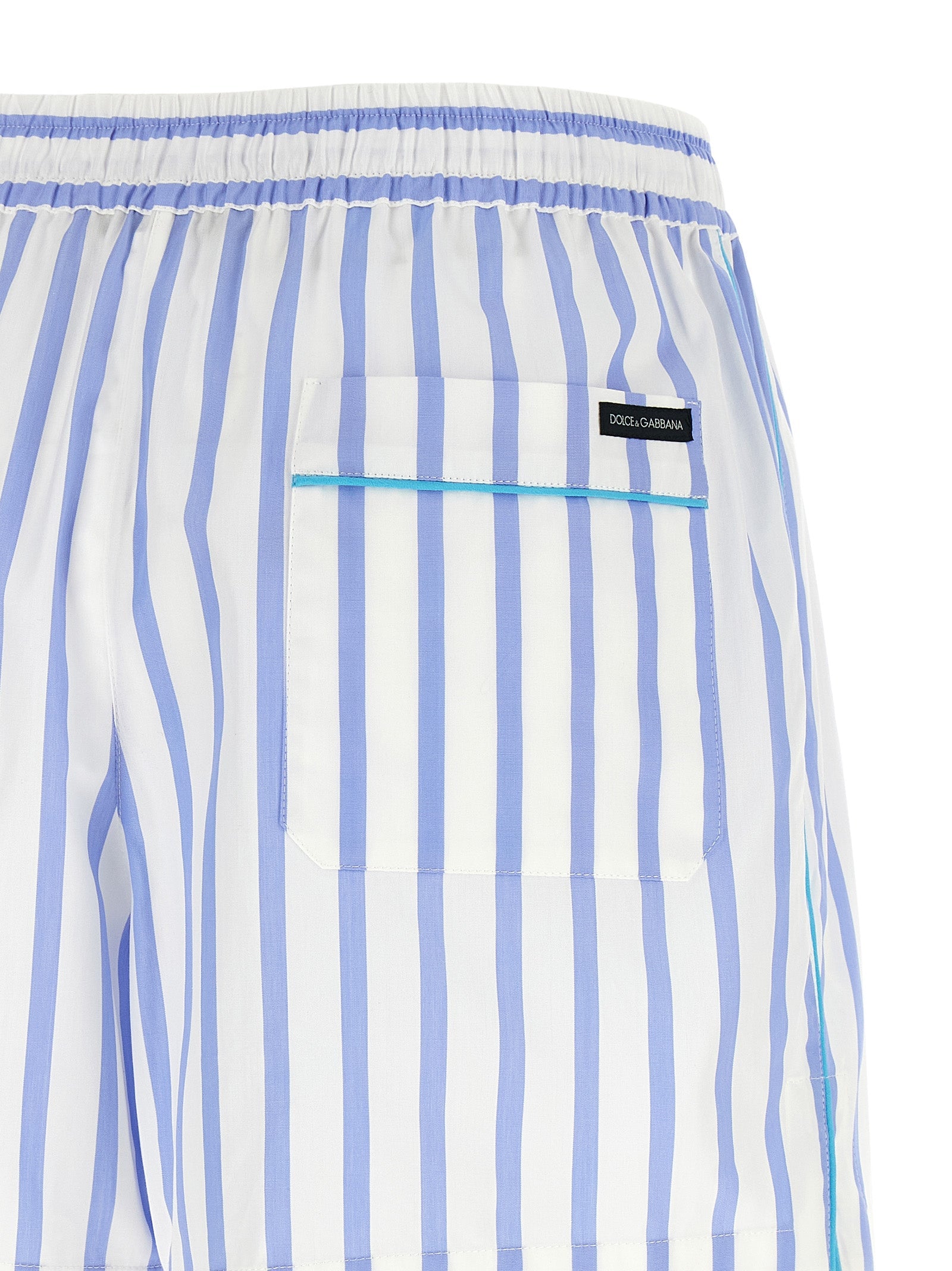 Dolce & Gabbana Blue Cotton Bermuda Shorts