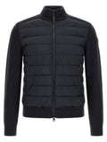 Moncler Blue Leather Cardigan