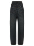 MM6 Maison Margiela Blue Cotton Flared Jeans