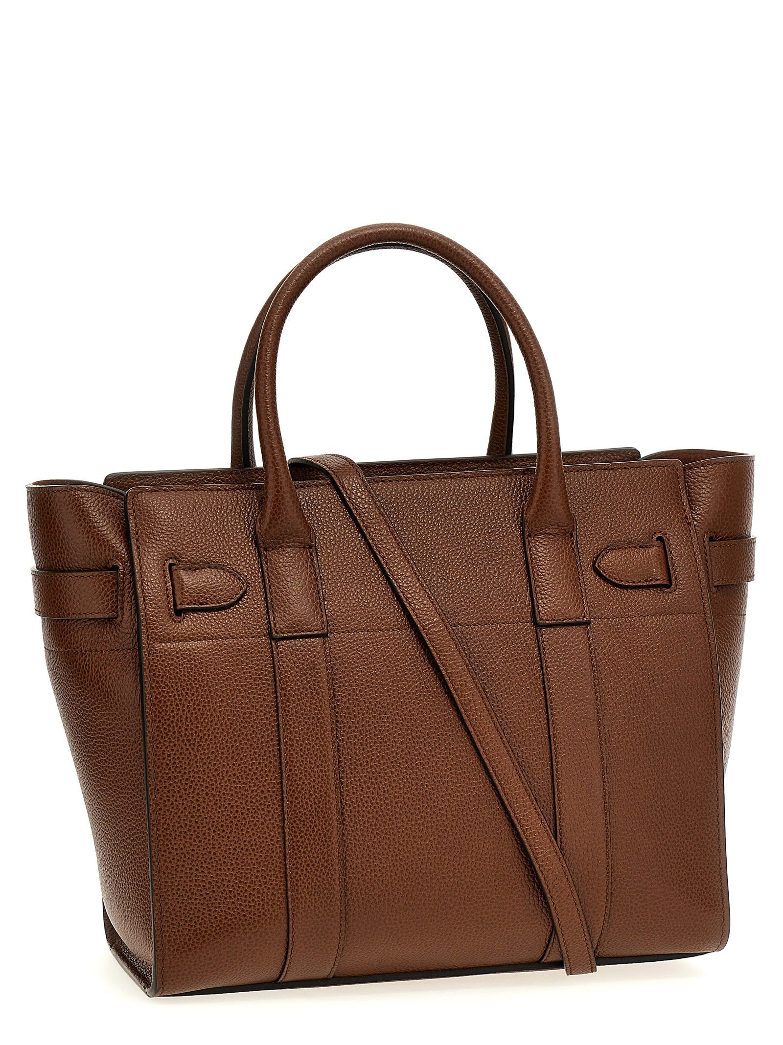 Mulberry Brown Bovine Leather Tote Bag