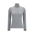 Allude Gray Cashmere Turtleneck