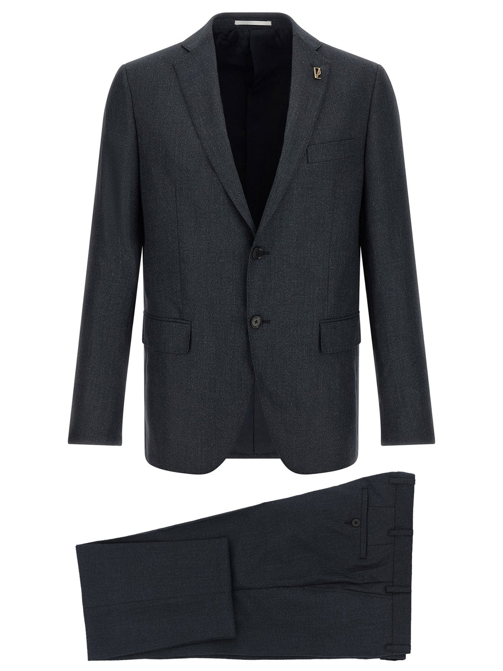 Pal Zileri Gray Polyester Two-Piece Suit