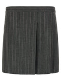 PINKO Gray Polyester Long Skirt