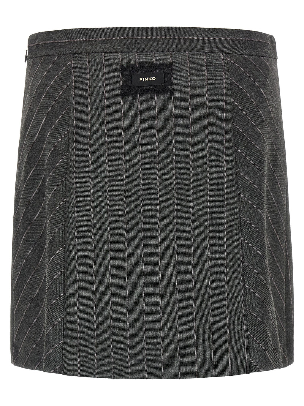 PINKO Gray Polyester Long Skirt
