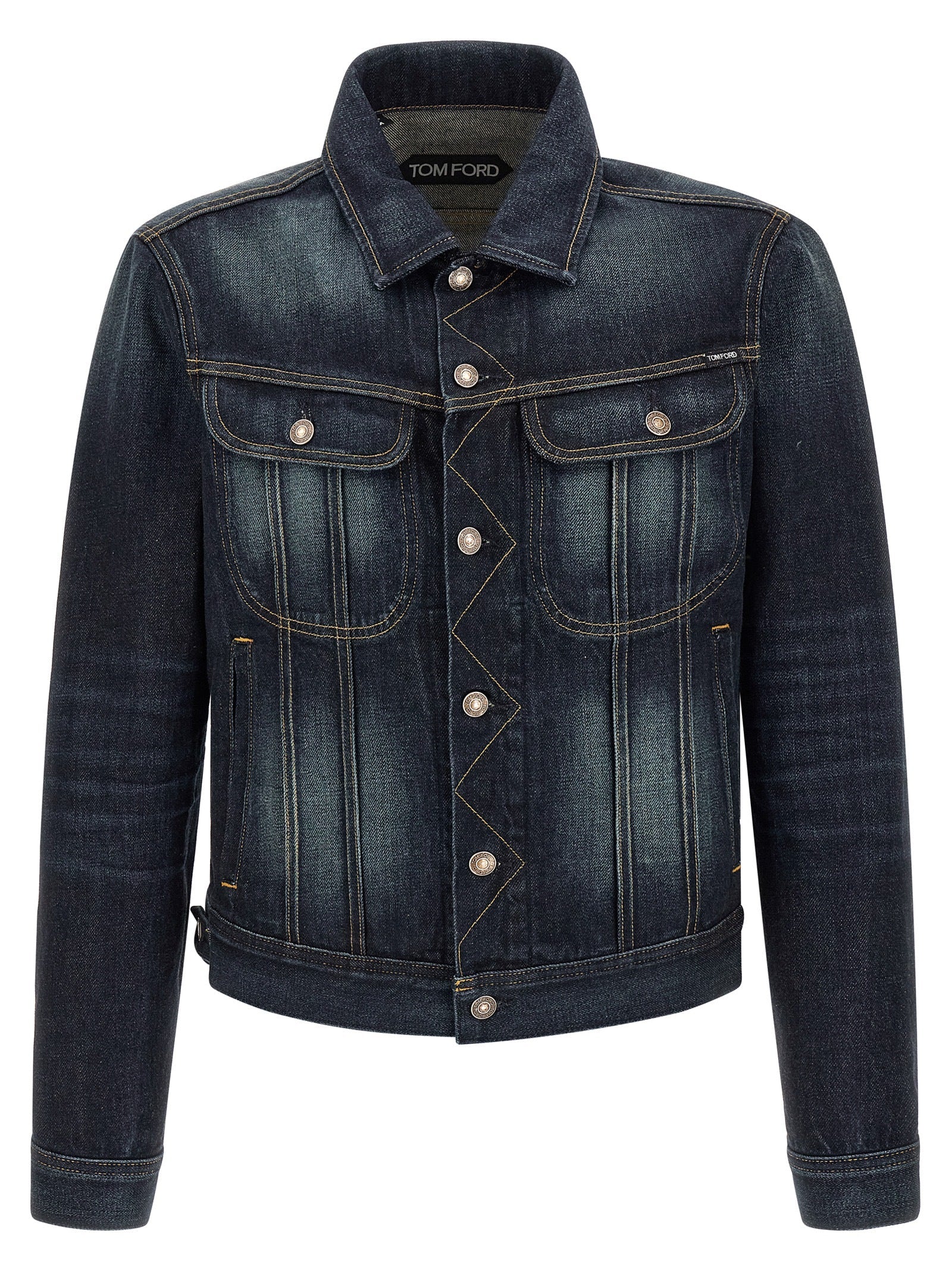 Tom Ford Blue Cotton Denim Jacket