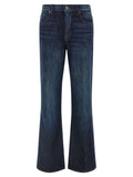 7 For All Mankind Blue Cotton Flared Jeans