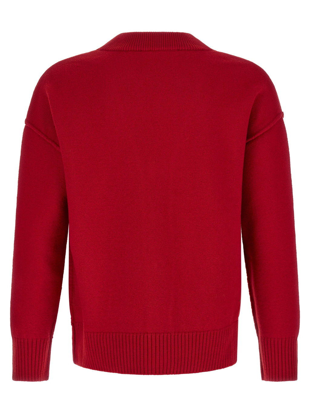 Ami Paris Red Wool Cardigan