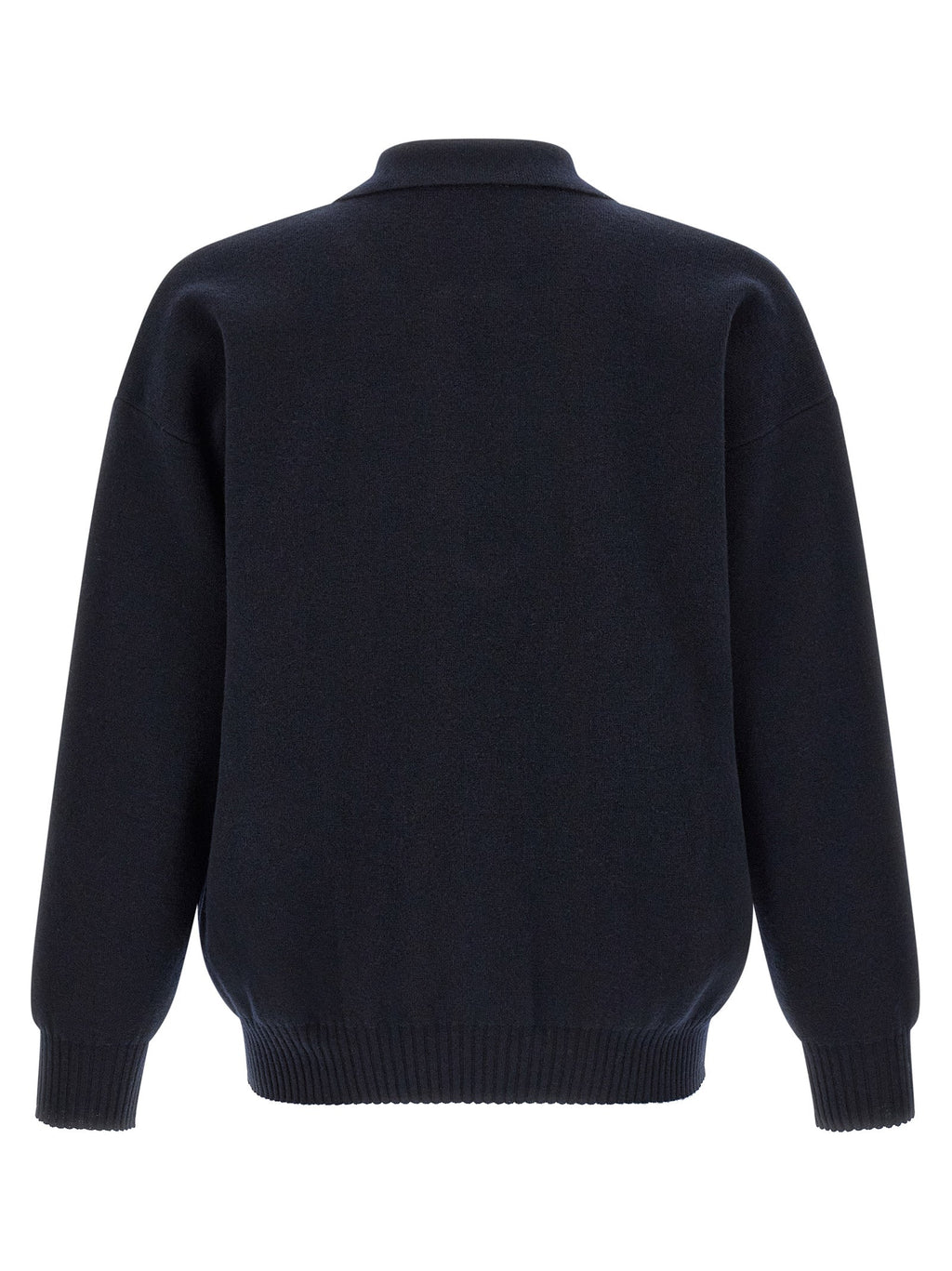 Roberto Collina Blue Merino Wool Polo Shirt