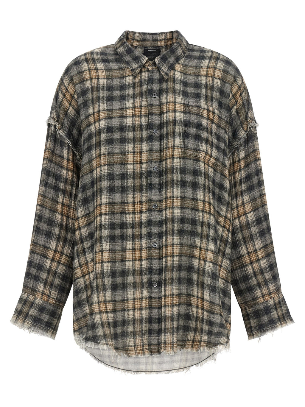 R13 Gray Cotton Blouse