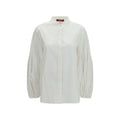 Max Mara White Cotton Blouse