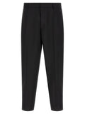 Jil Sander Black Virgin Wool Cropped Pants
