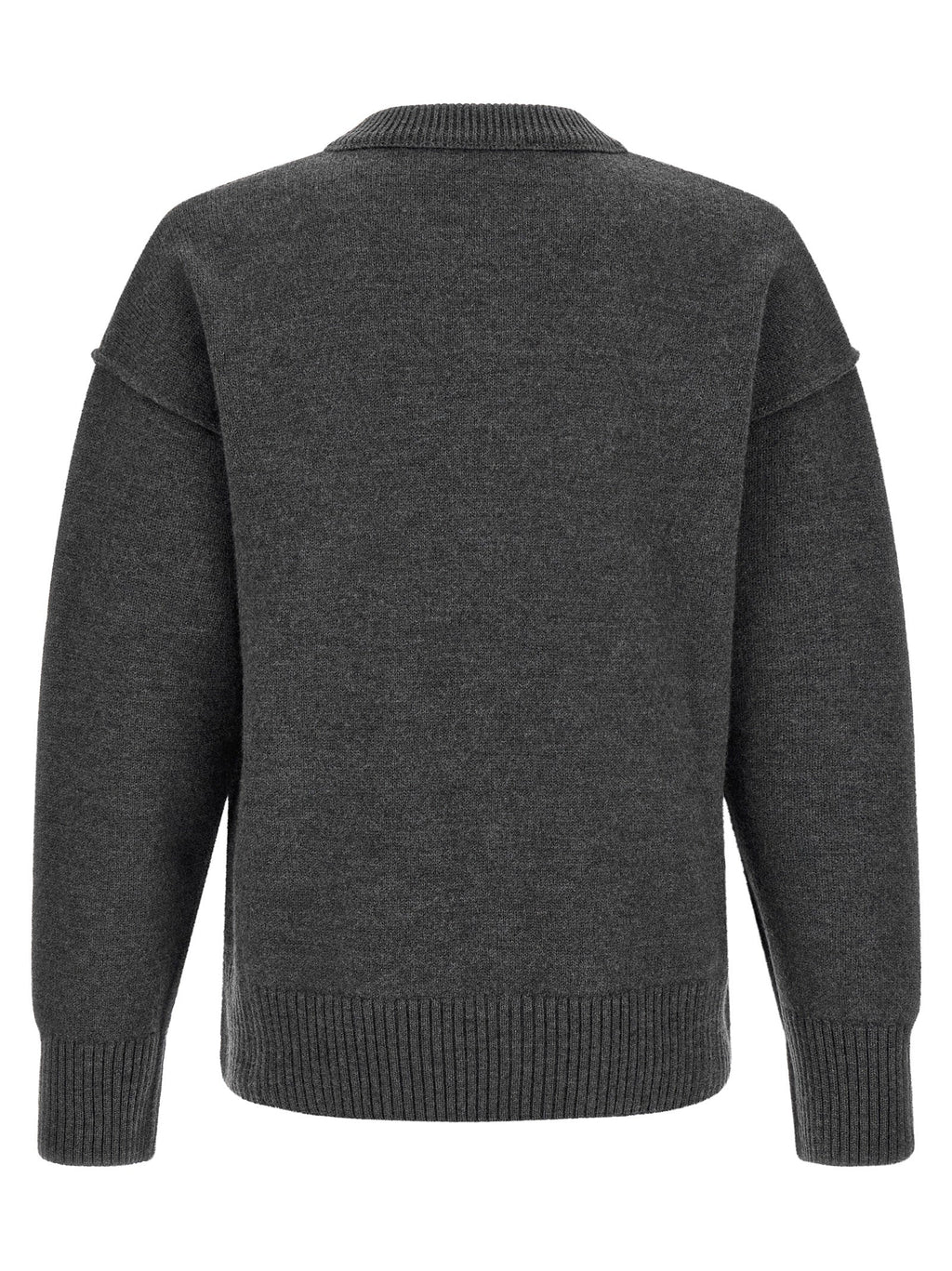 Ami Paris Gray Wool Cardigan