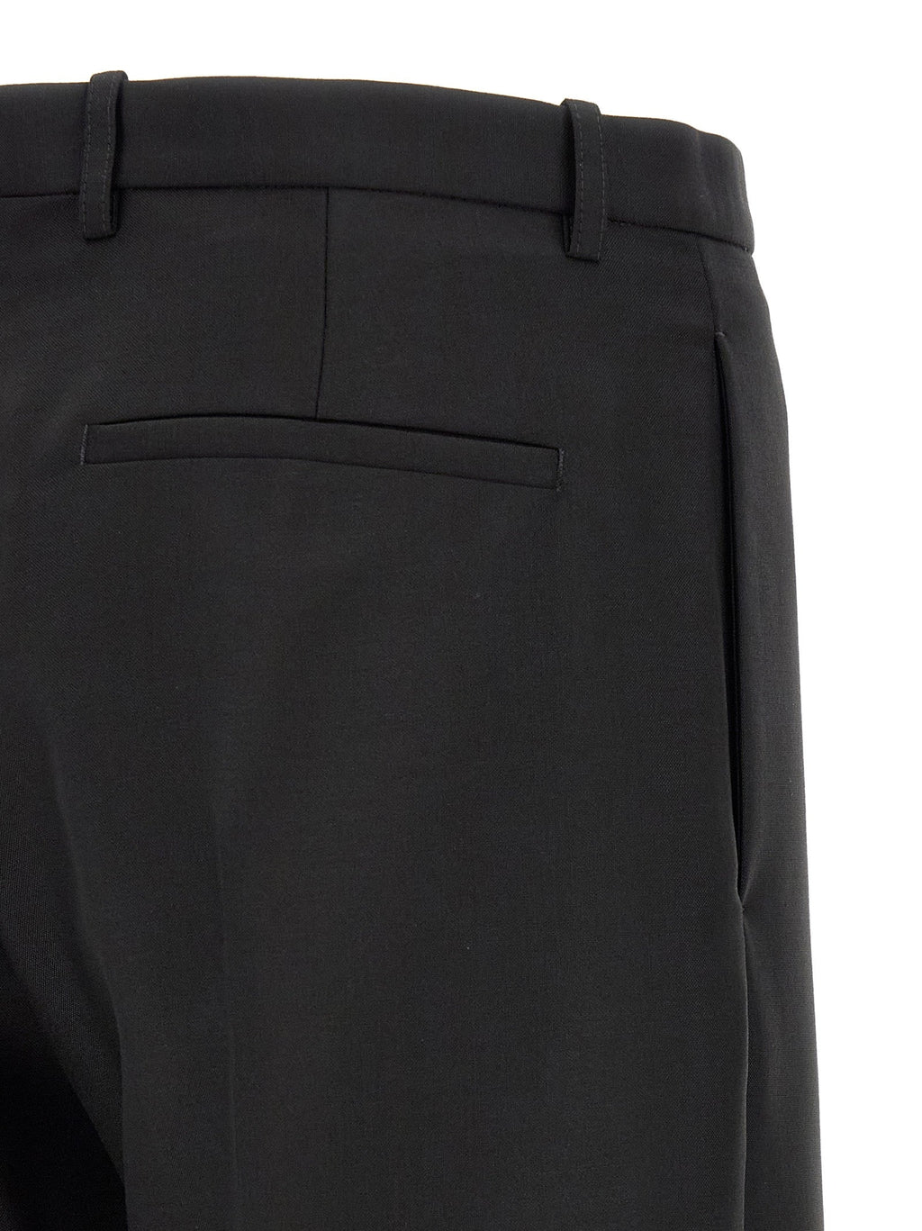 Jil Sander Black Virgin Wool Dress Pants