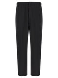 Lardini Black Virgin Wool Dress Pants