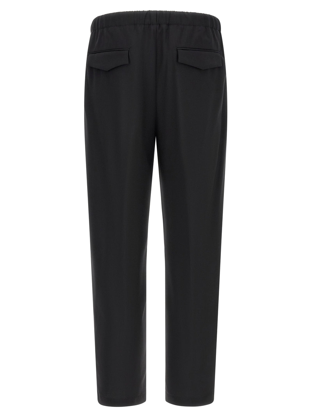 Lardini Black Virgin Wool Dress Pants