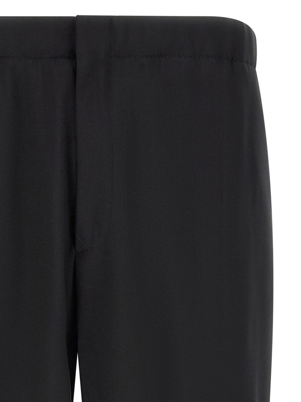 Lardini Black Virgin Wool Dress Pants