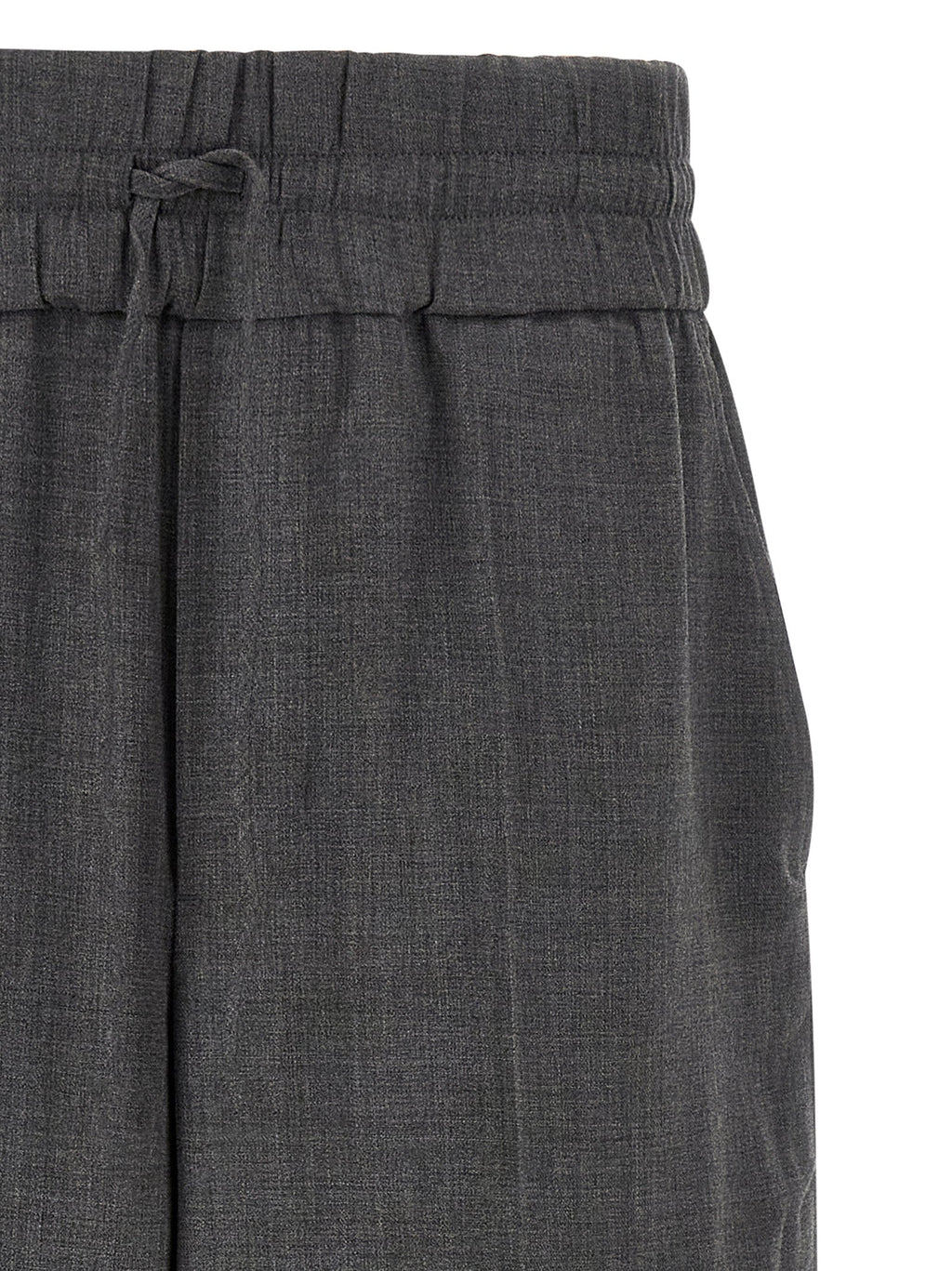 Ami Paris Gray Virgin Wool Casual Pants