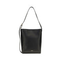 Jil Sander Black Calf Leather Bos Taurus Shoulder Bag