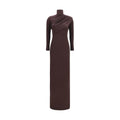 Courrèges Brown Viscose Casual Dress