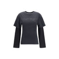 Courrèges Black Cotton T-Shirt