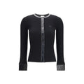 Courrèges Black Viscose Cardigan