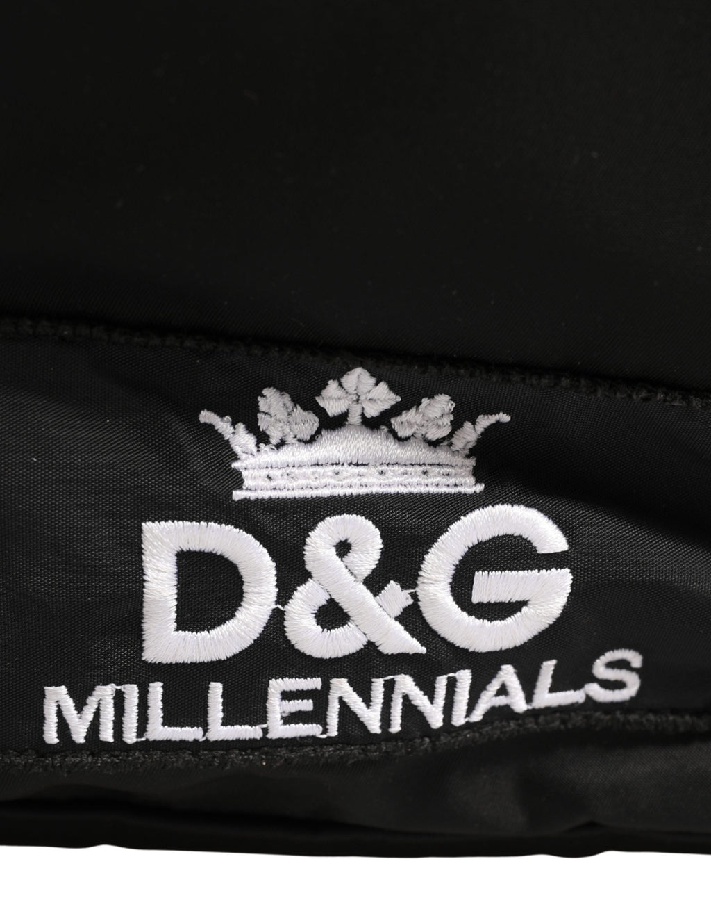 Dolce & Gabbana Men Black #DG LOVE Logo Patches Nylon Backpack Bag