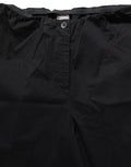 QL2 Black High-Waisted Straight Chino Women Trouser Pants