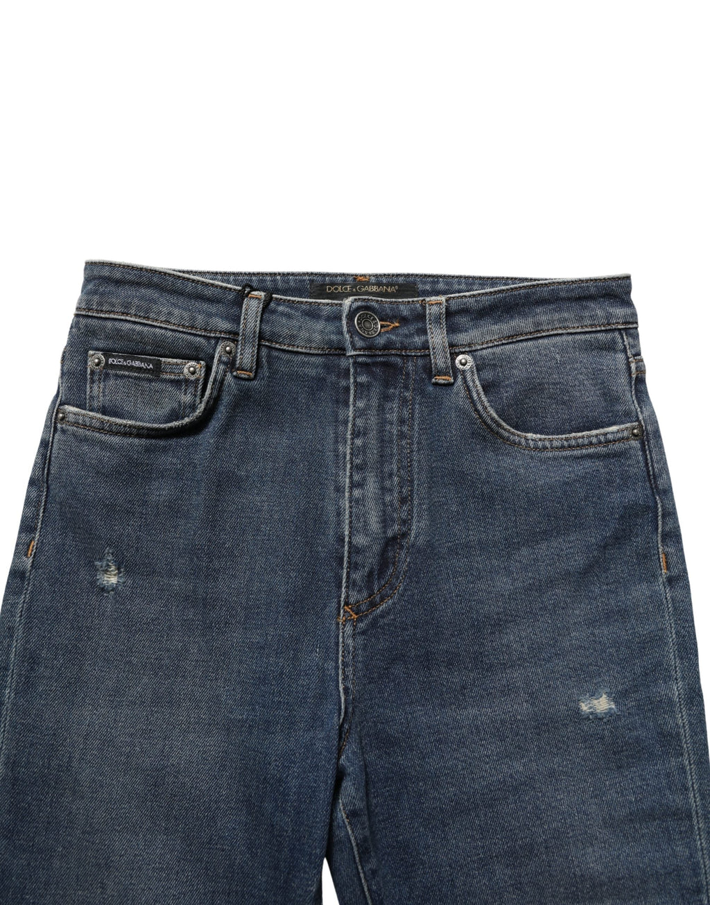 Dolce & Gabbana Blue Cotton Stretch Skinny Denim Trouser Jeans