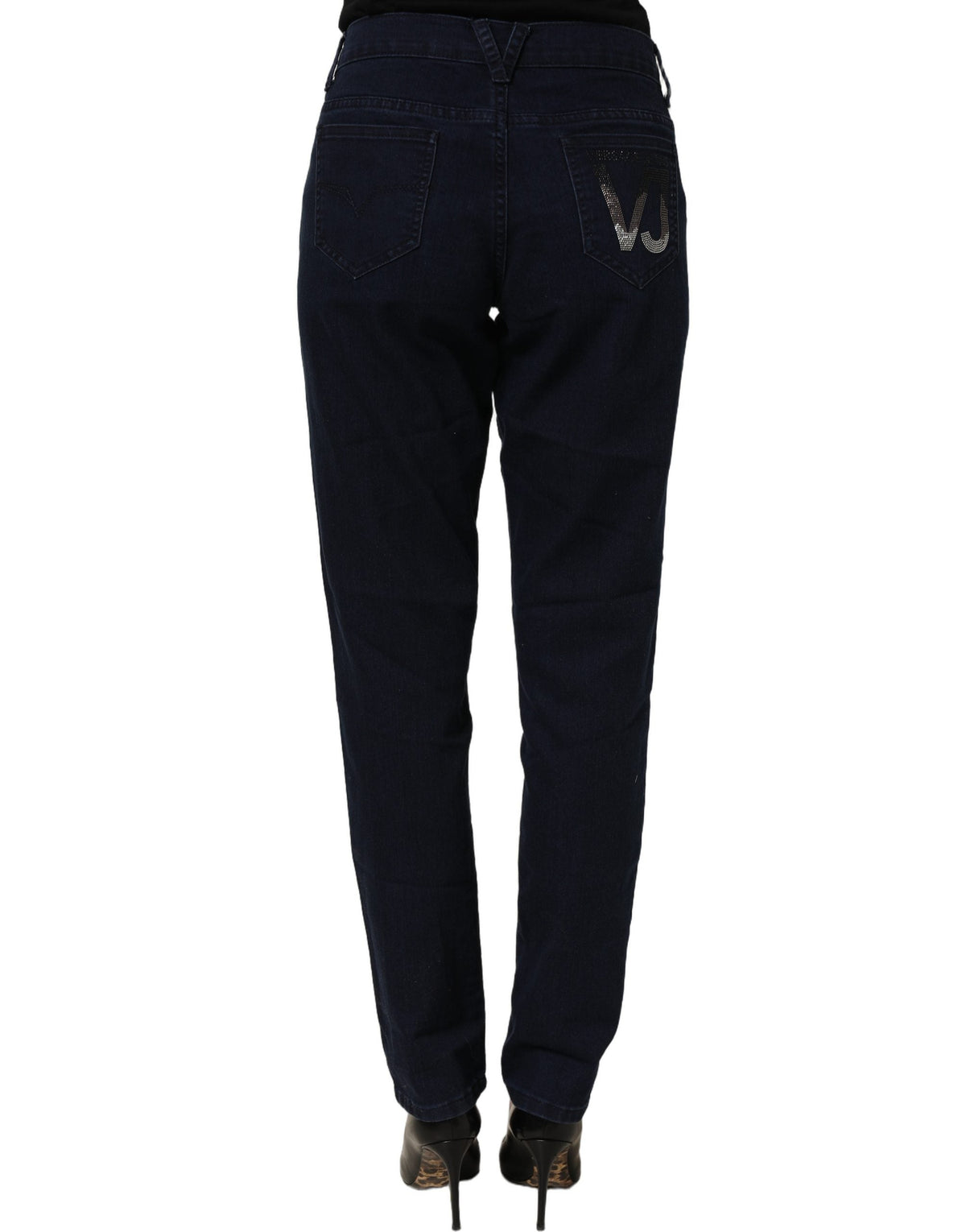 Versace Jeans Couture Blue High Waist Skinny Denim Trouser Jeans