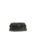 Moschino Black Goatskin Clutch Bag