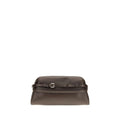 Moschino Brown Goatskin Clutch Bag