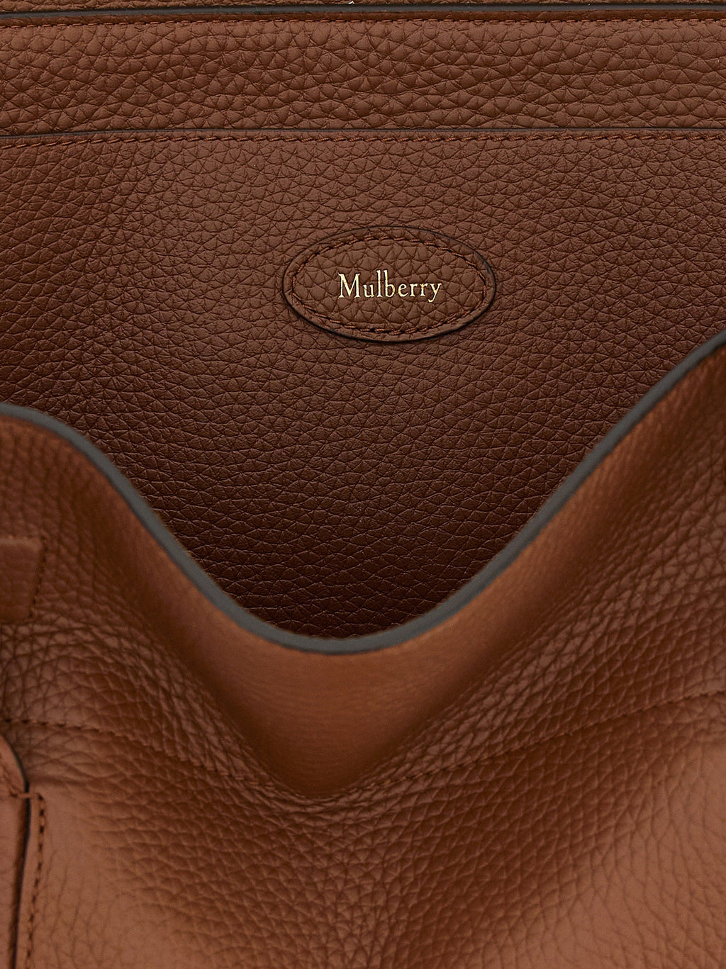 Mulberry Brown Calfskin Shoulder Bag