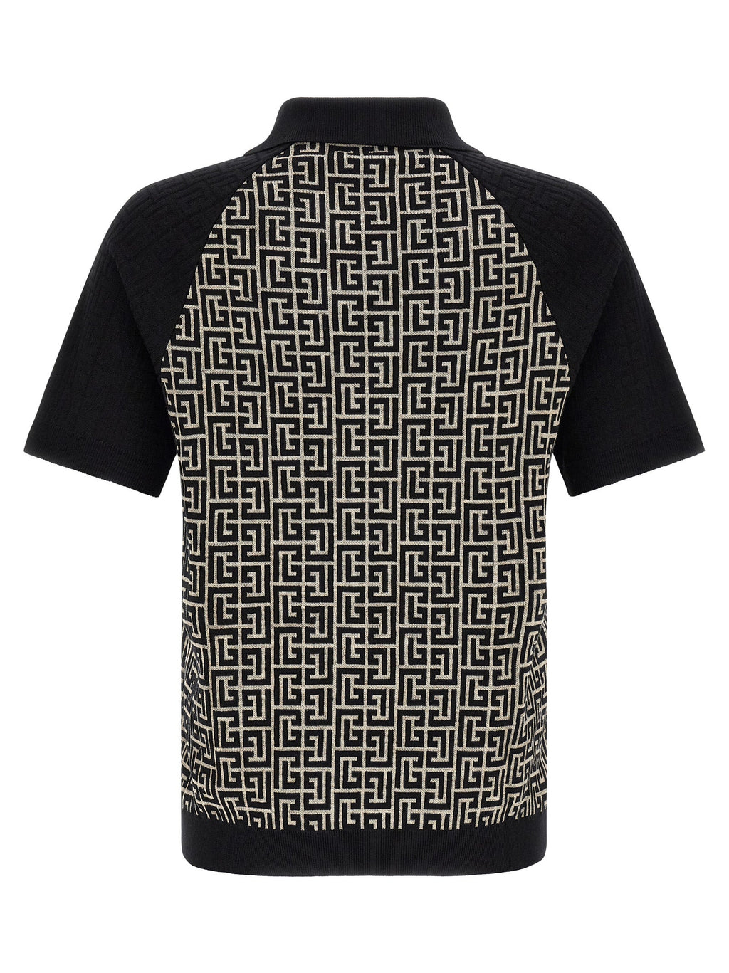 Balmain Bicolor Cotton Polo Shirt