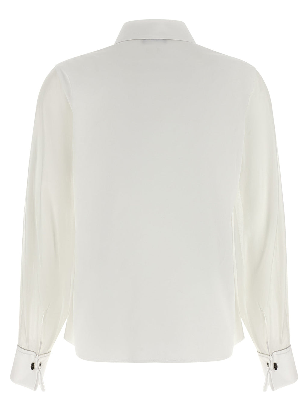 Peserico White Cotton Blouse