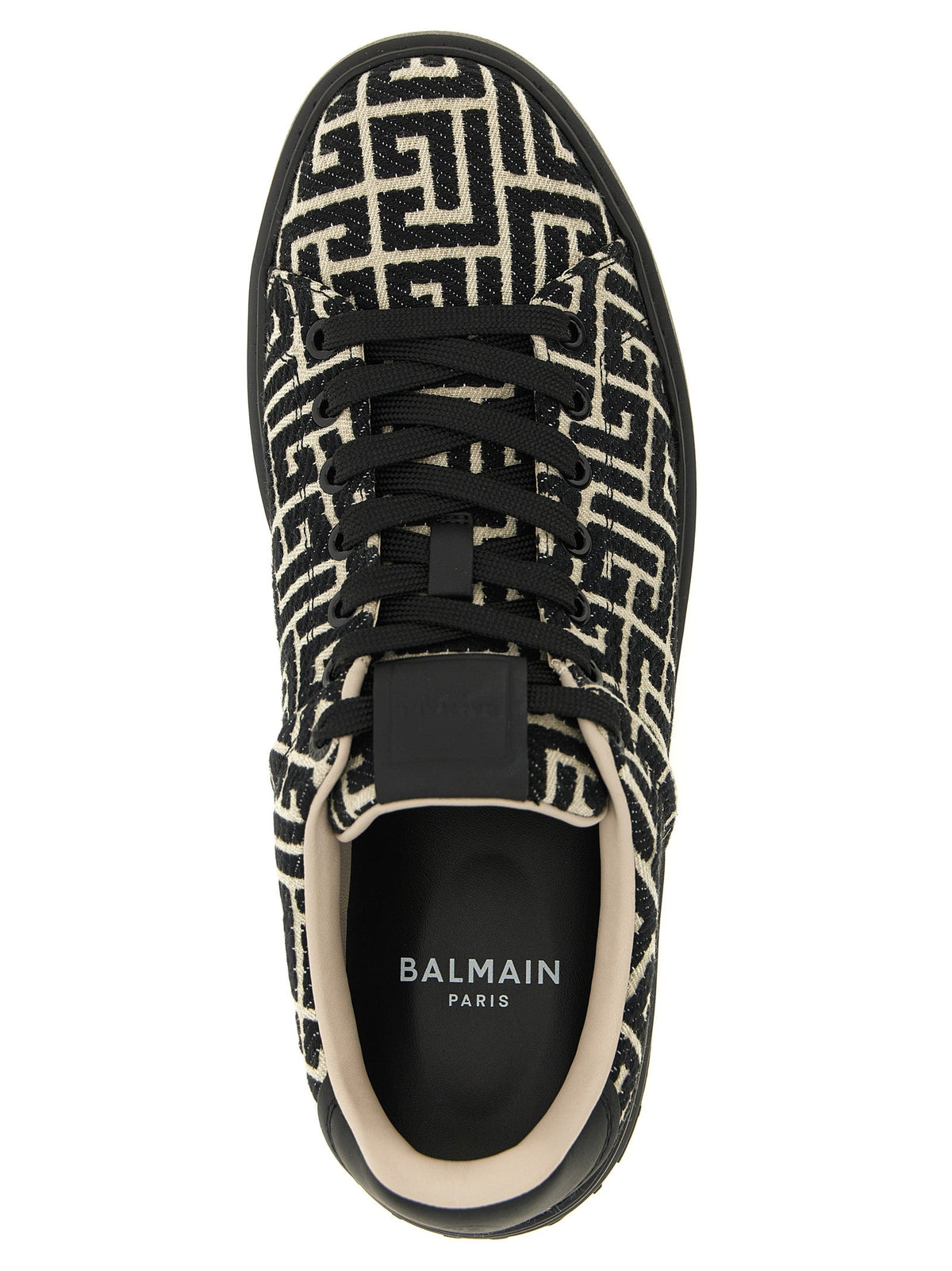 Balmain Bicolor Cotton Low Top Sneakers
