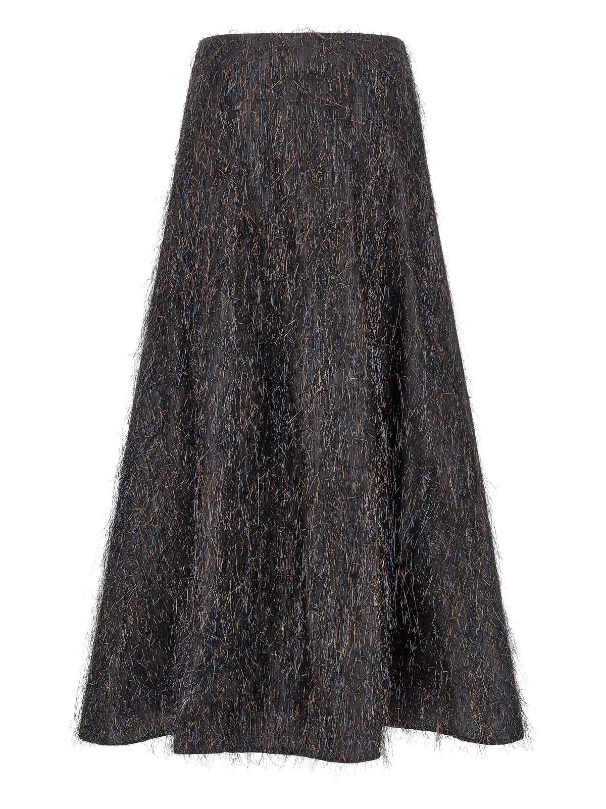 Peserico Blue Viscose Midi Skirt