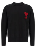 Ami Paris Black Wool Cardigan