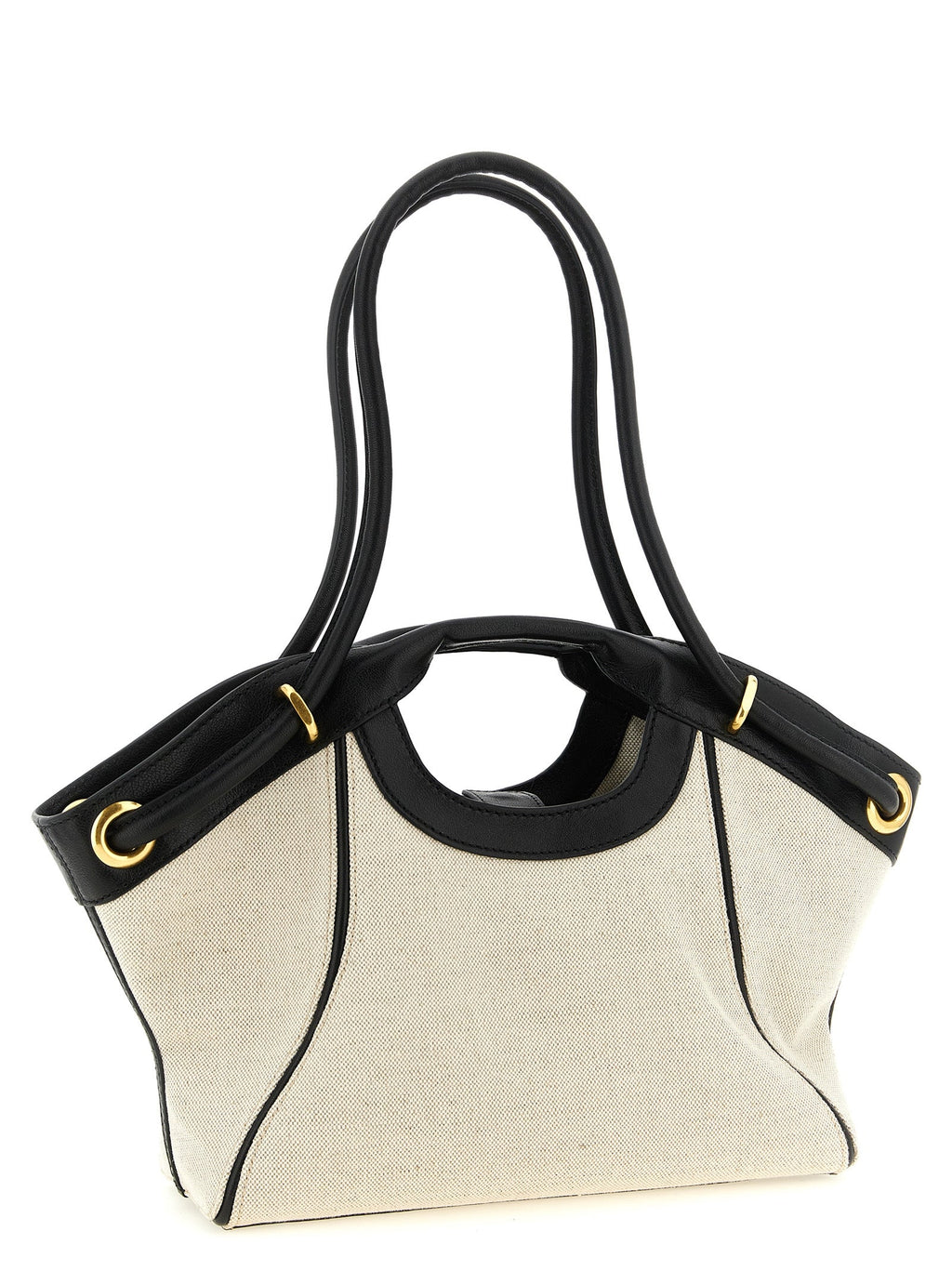 Balmain Bicolor Cotton Tote Bag