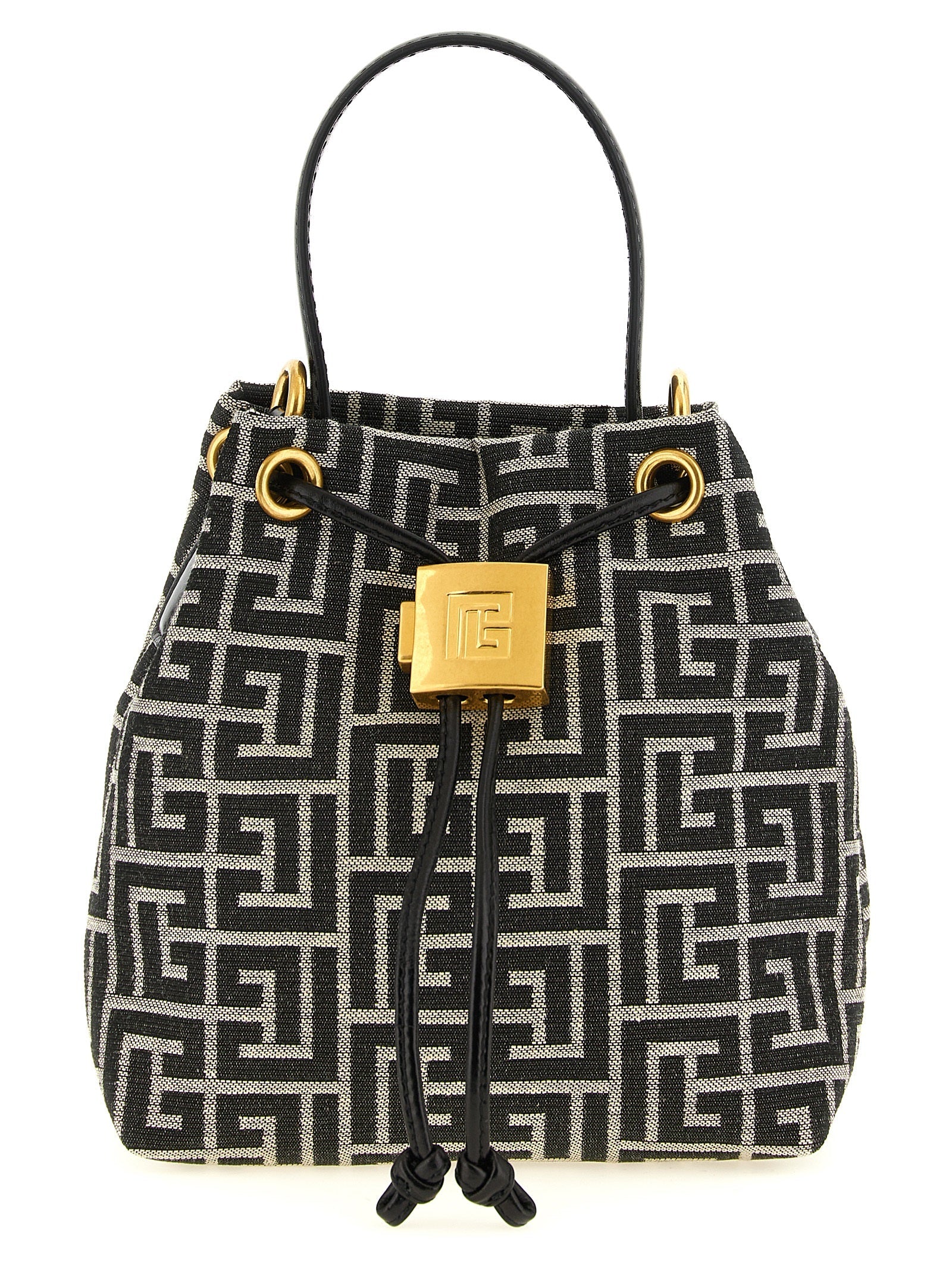Balmain Bicolor Polyester Handbag