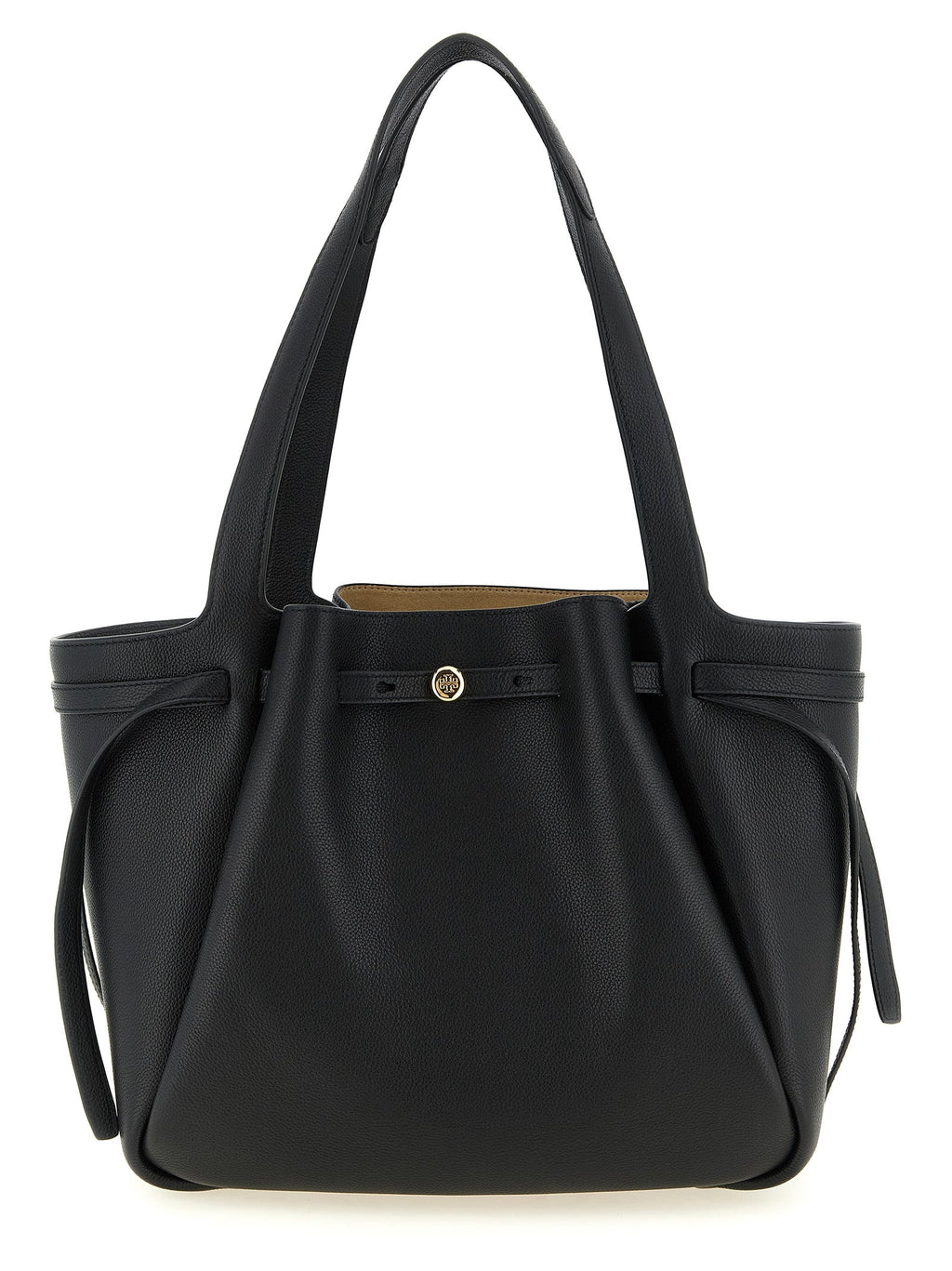 Tory Burch Black Cowhide Tote Bag