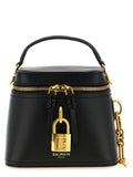 Balmain Black Buffalo Leather Handbag
