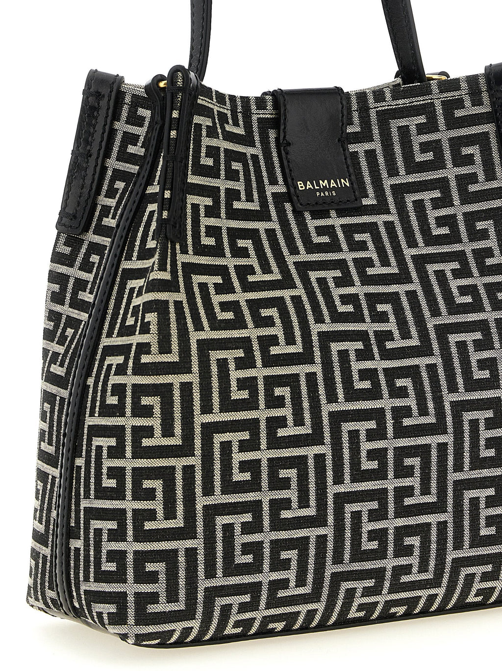 Balmain Bicolor Cotton Shoulder Bag