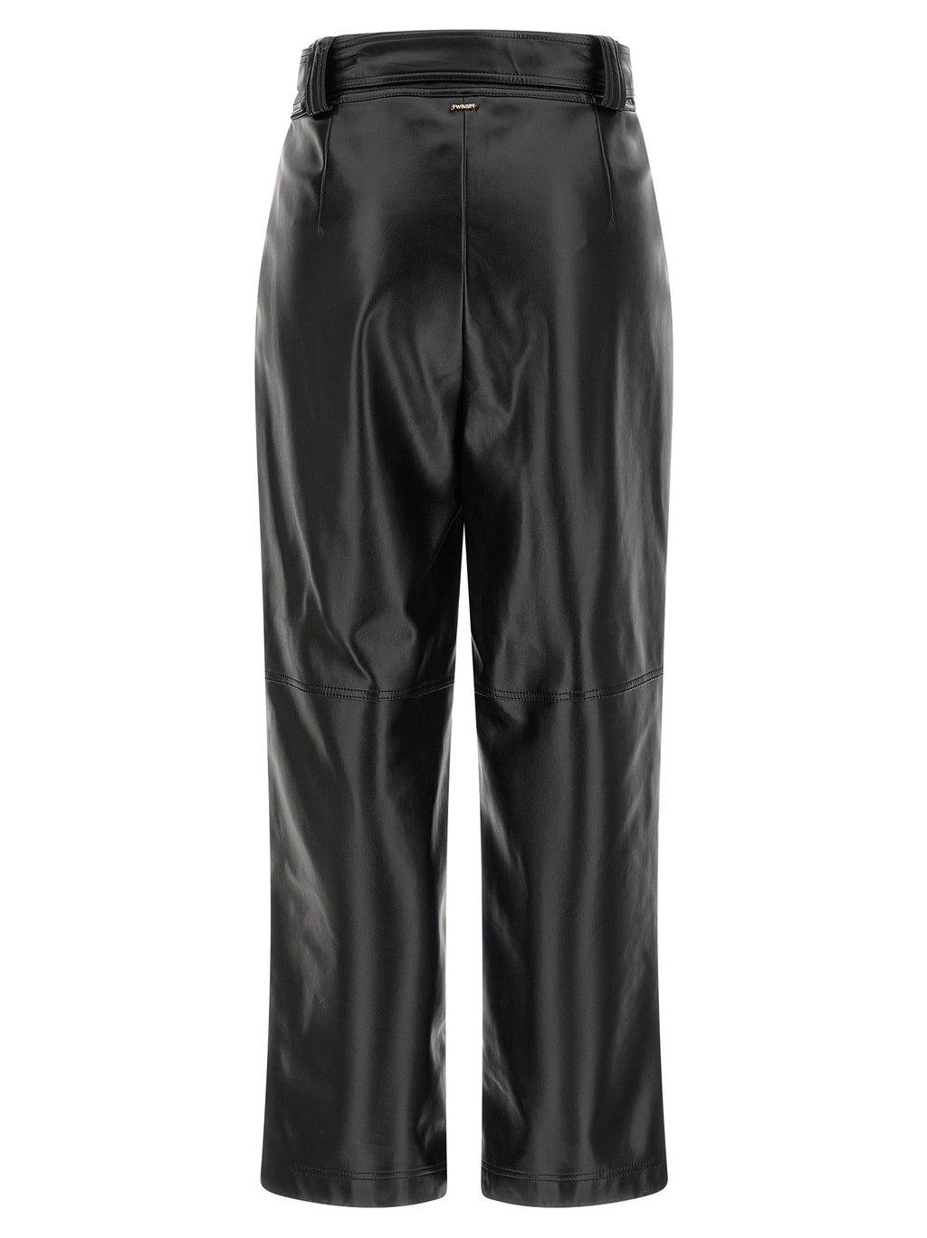 Twinset Black Polyester Cropped Pants