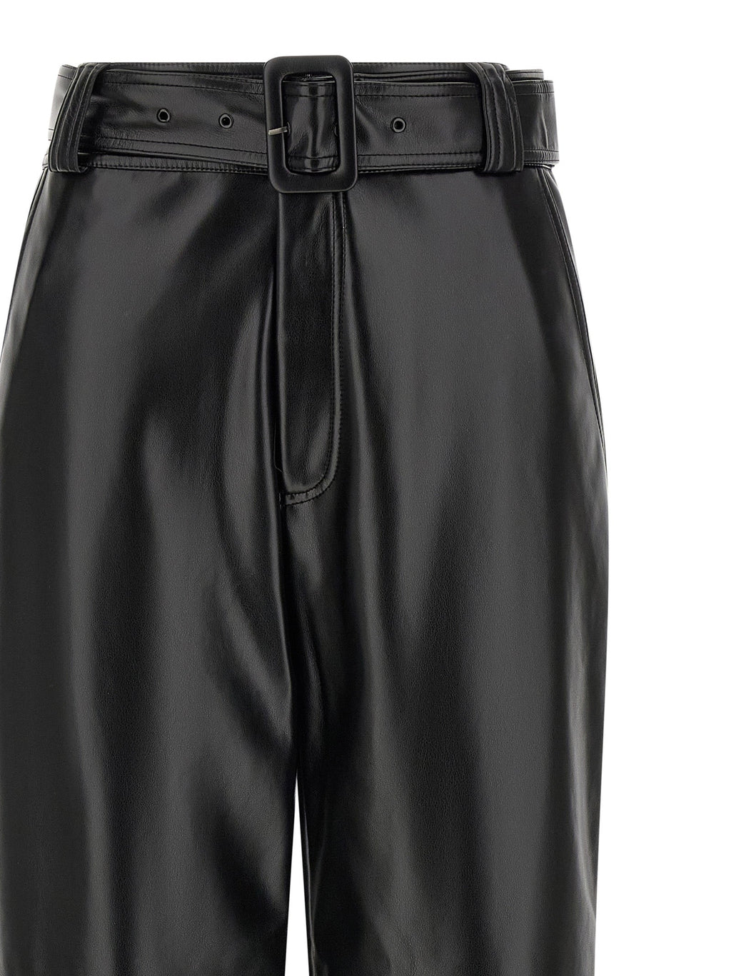 Twinset Black Polyester Cropped Pants